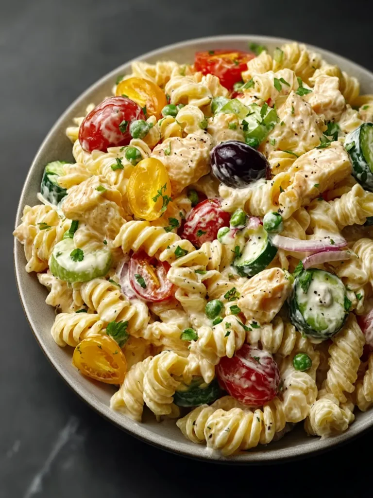 High-Protein Creamy Ranch Pasta Salad: Easy & Delicious Twist!