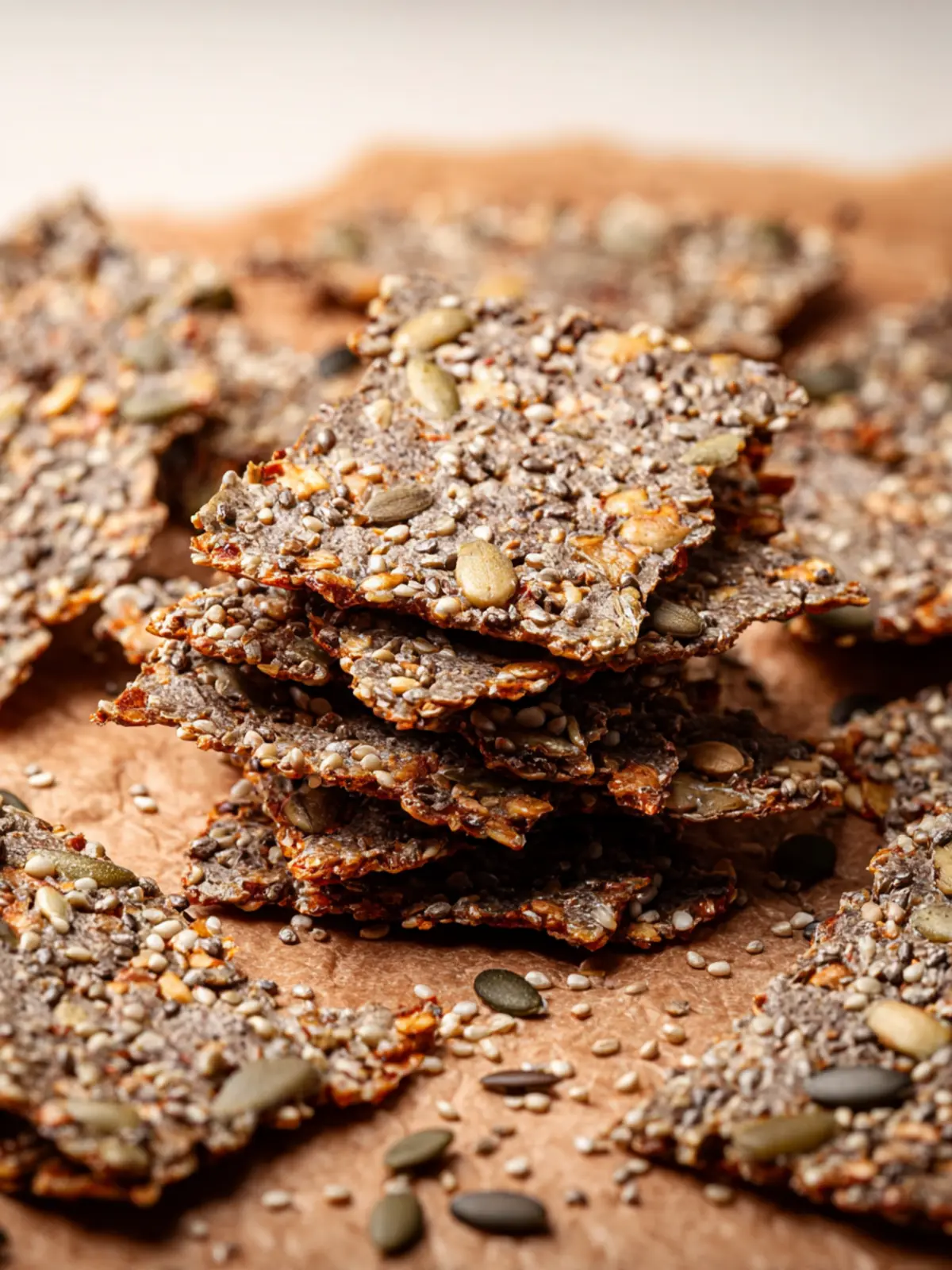 Homemade Seed Crackers: Best Flour-Free Snack Ever! 8 Homemade Seed Crackers Without Flour Fourth Image yibbo3