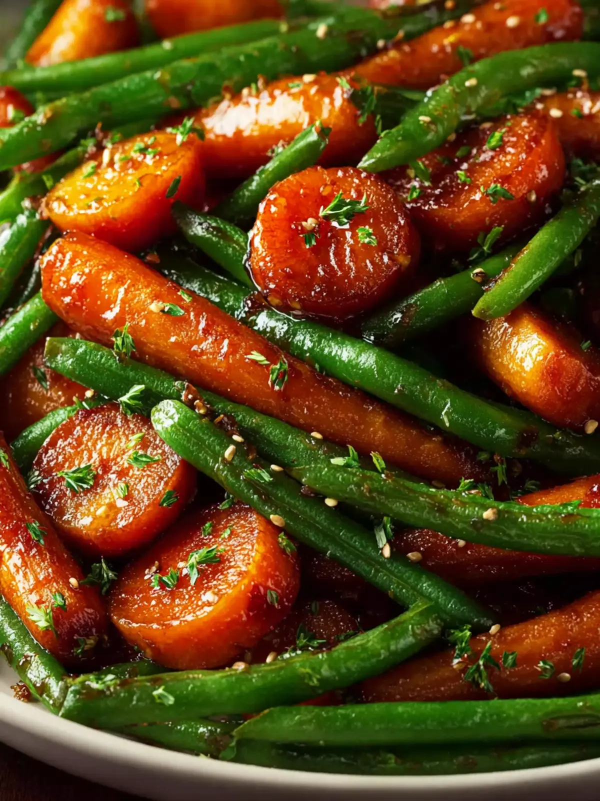 Honey Glazed Carrots and Green Beans: Sweetly Addictive Delight 5 Honey Glazed Carrots and Green Beans First Image
