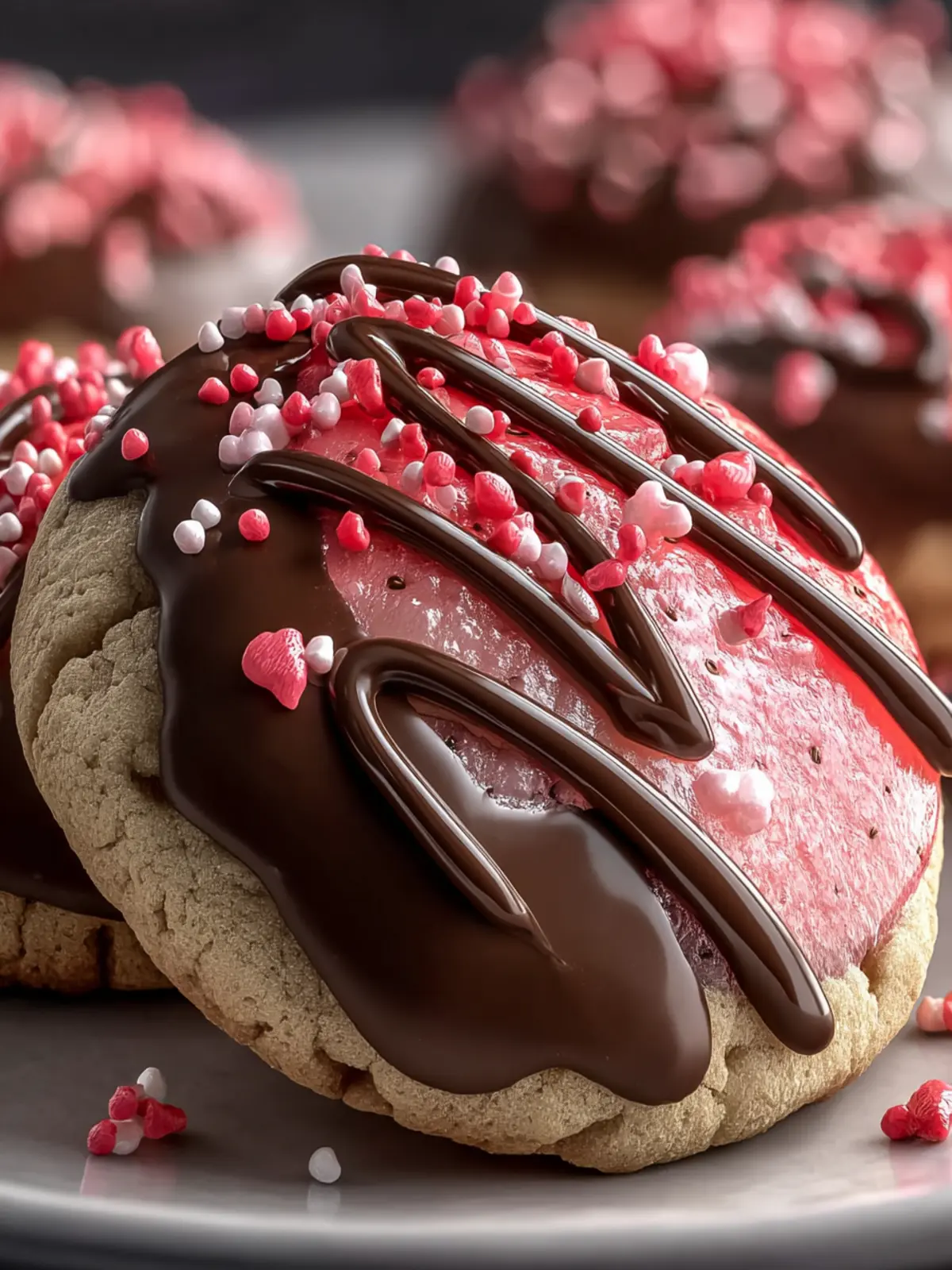 Indulge in Decadent Chocolate Covered Strawberry Cookies Third Image z9z6zz