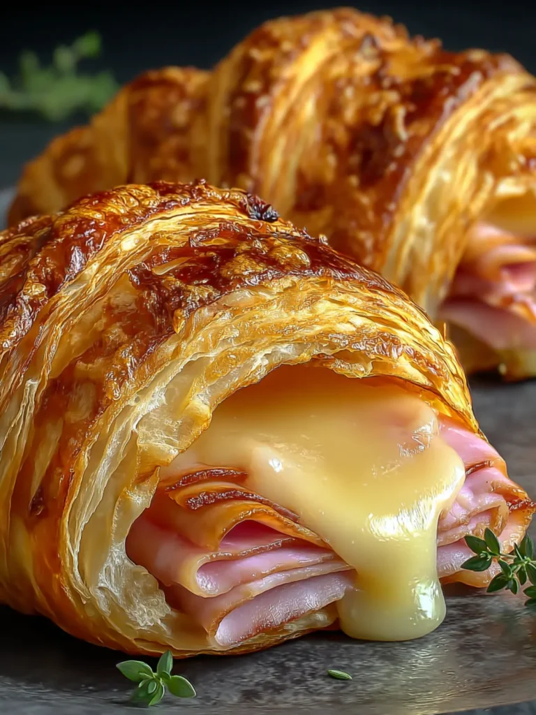 Irresistible Air Fryer Ham Cheese Croissants Recipe First Image