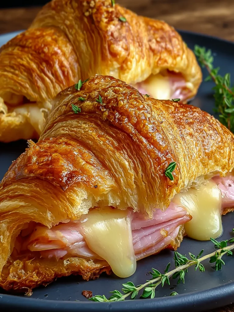 Irresistible Air Fryer Ham Cheese Croissants Recipe First Image