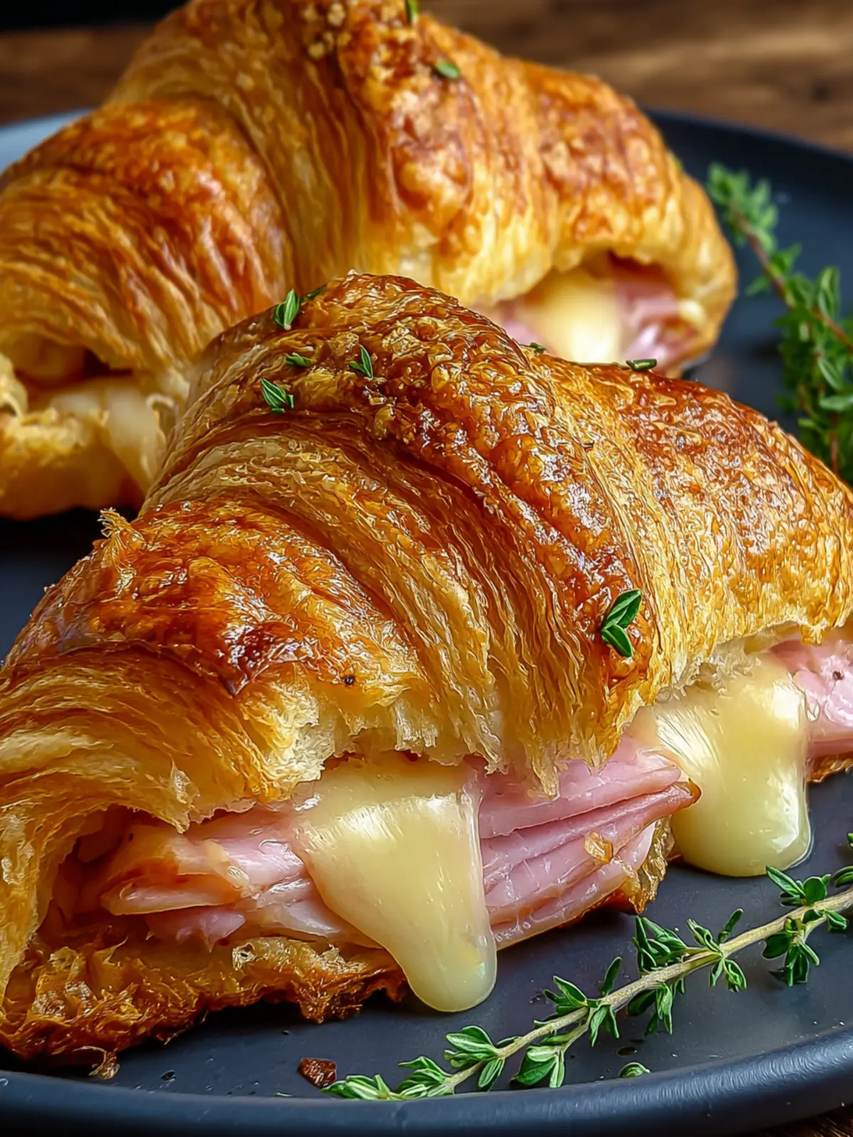 Irresistible Air Fryer Ham Cheese Croissants Recipe First Image