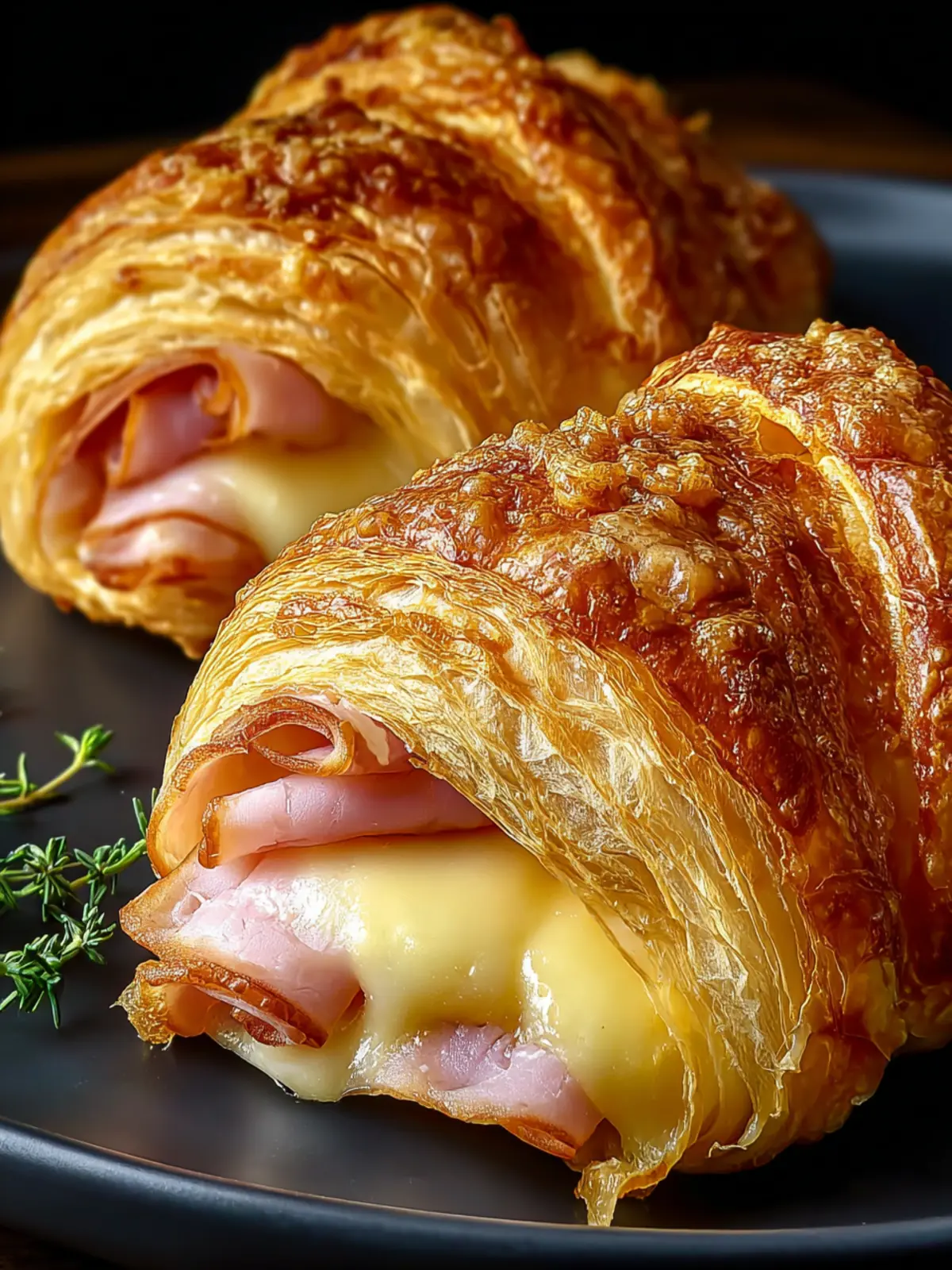 Irresistible Air Fryer Ham Cheese Croissants Recipe Fourth Image o9ytrj