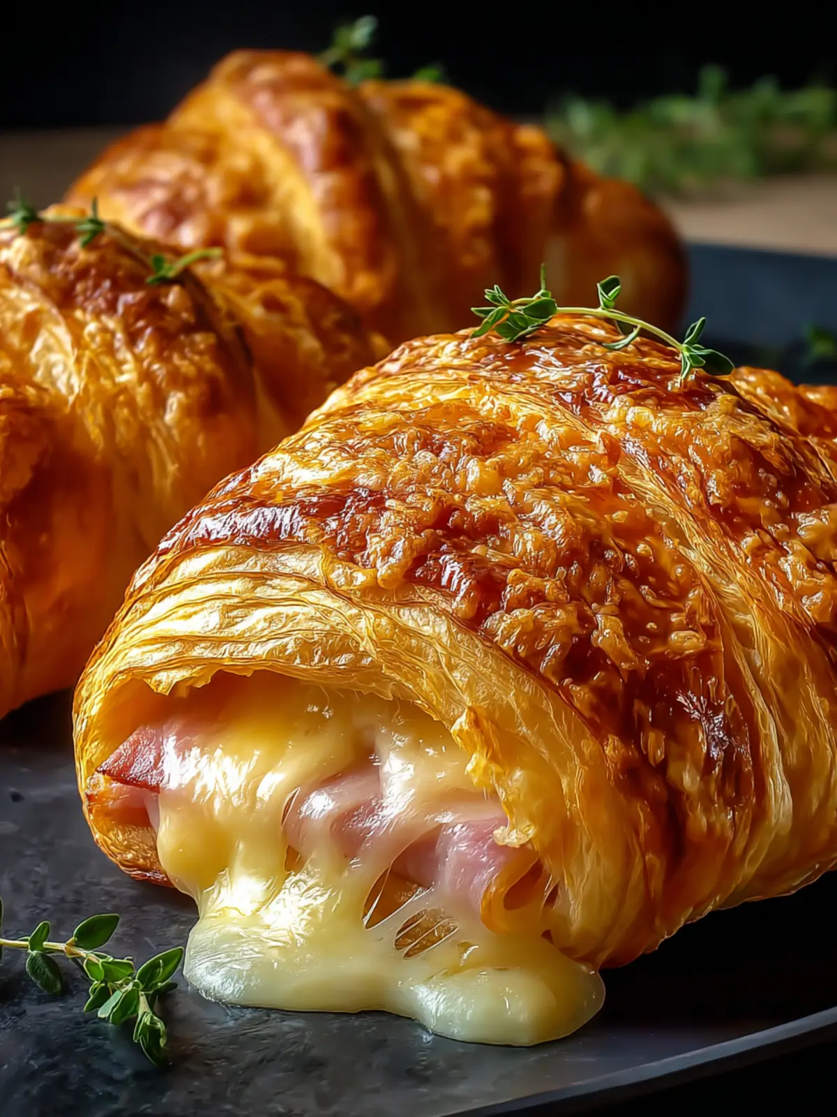 Irresistible Air Fryer Ham Cheese Croissants Recipe Third Image j2b7nc