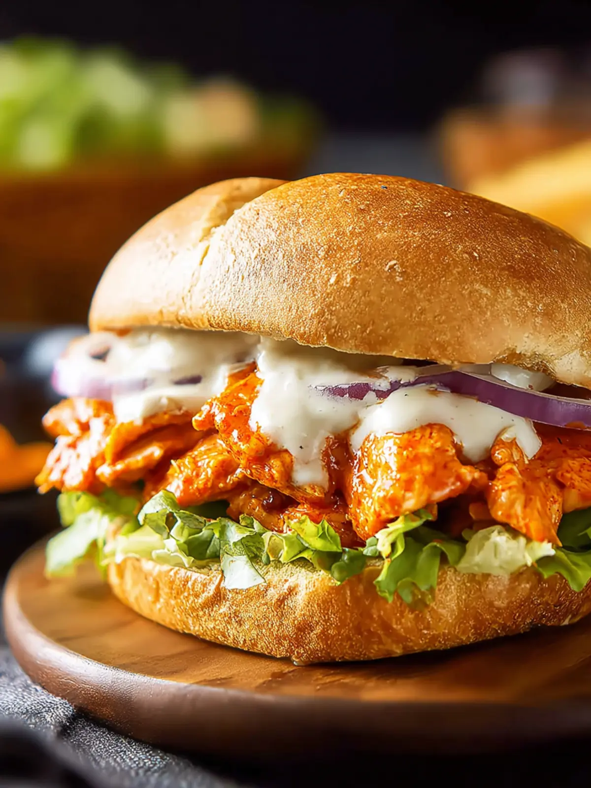 Irresistible Buffalo Chicken Sandwich Recipe to Savor Fourth Image eznhoz
