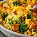 No Fuss Chicken Broccoli Rice Casserole First Image