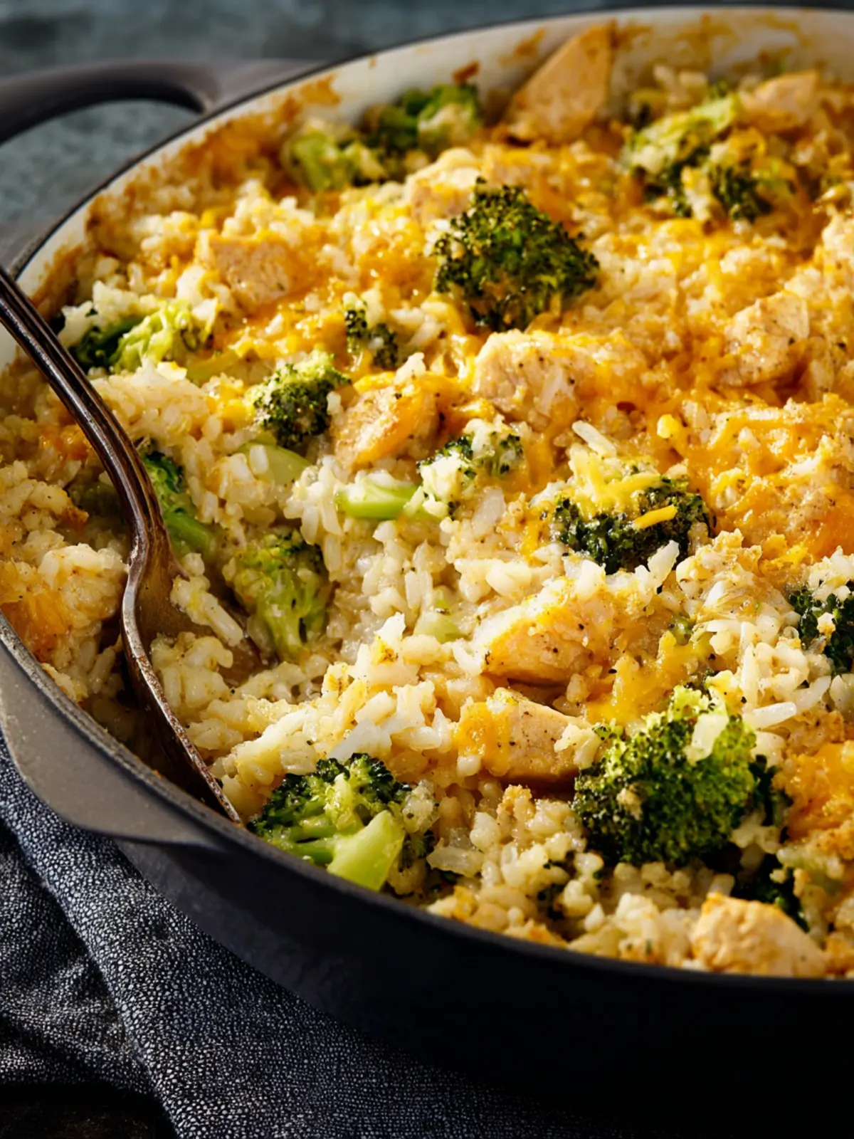No Fuss Chicken Broccoli Rice Casserole Third Image dd1msu
