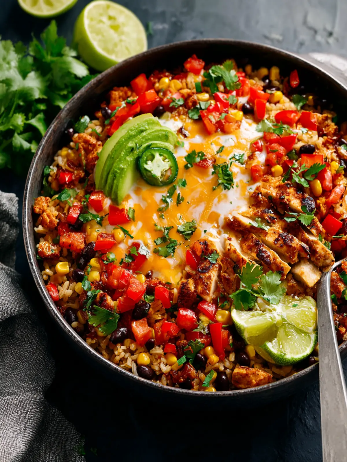One Pot Burrito Bowl Fourth Image td10zu