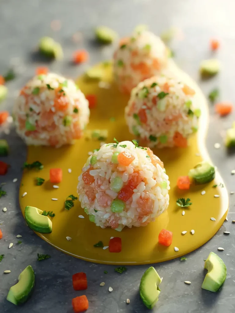 Salmon Rice Balls (with Veggies) First Image