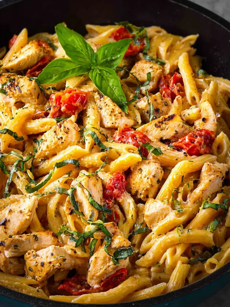 Tuscan Chicken Pasta: Irresistibly Creamy and Satisfying Delight