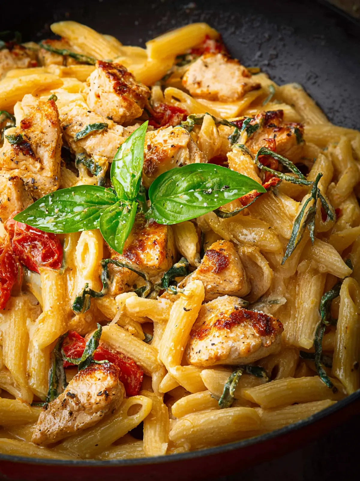 Tuscan Chicken Pasta: Irresistibly Creamy and Satisfying Delight 6 Tuscan Chicken Pasta Second Image nfitln