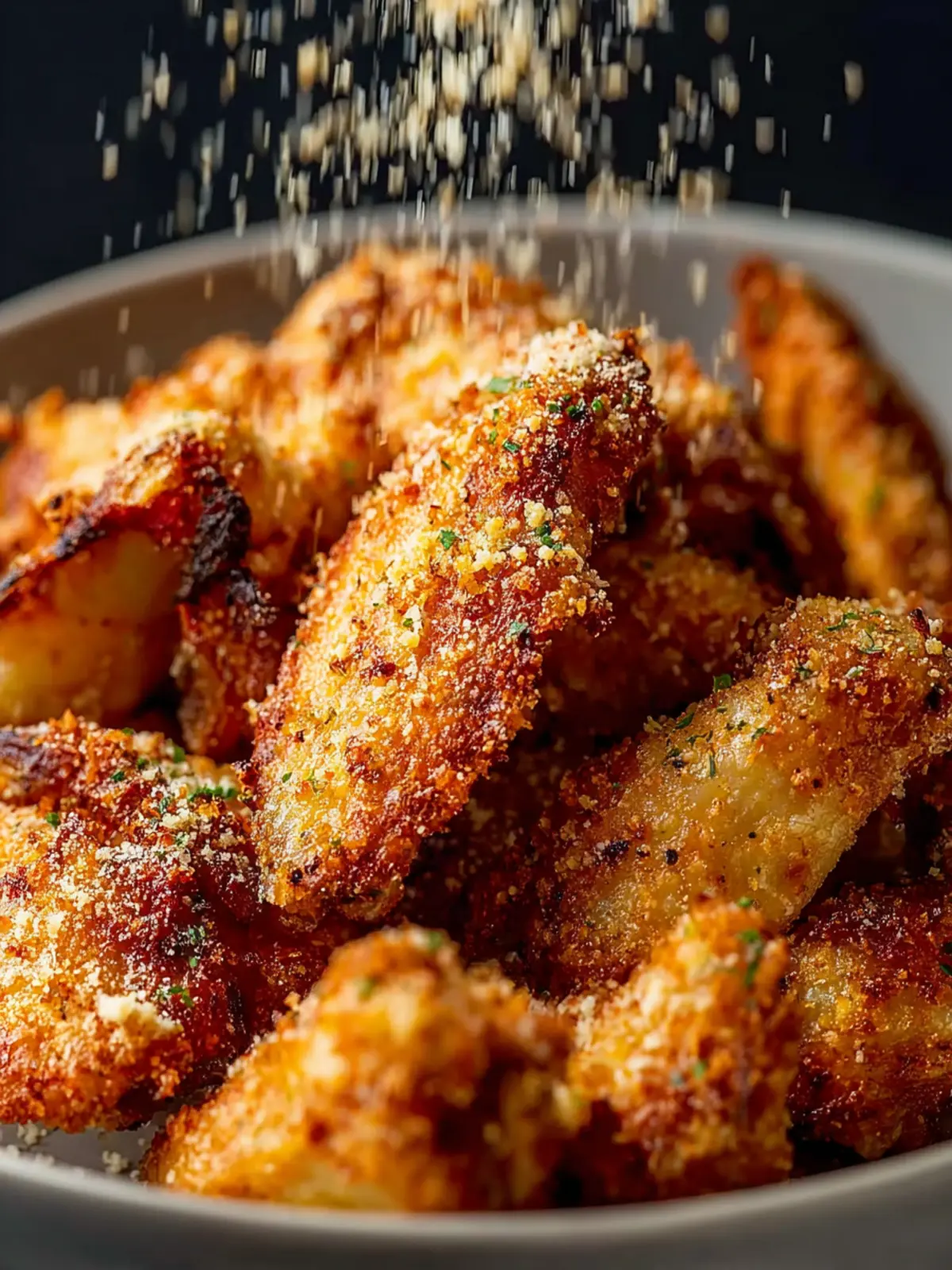 Air Fryer Parmesan Crusted Chicken Wings Fourth Image w5qeel