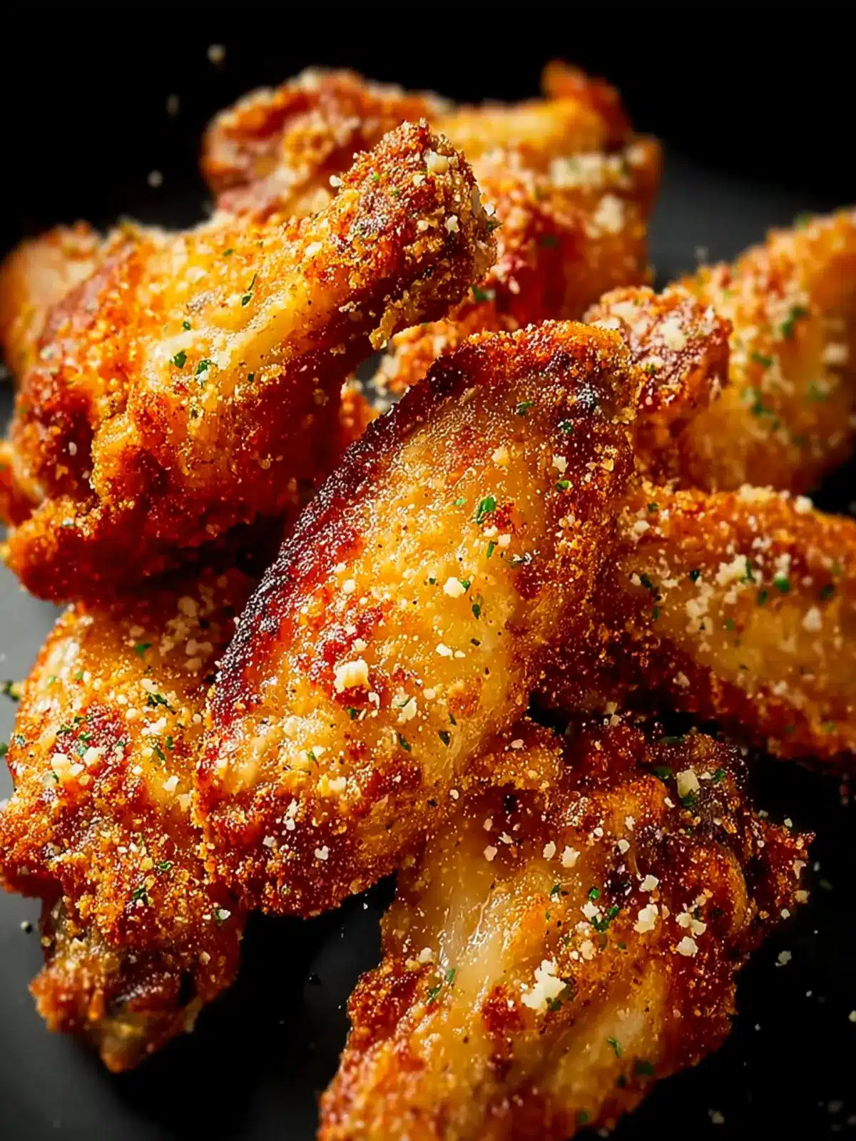 Air Fryer Parmesan Crusted Chicken Wings Third Image u2k9bt