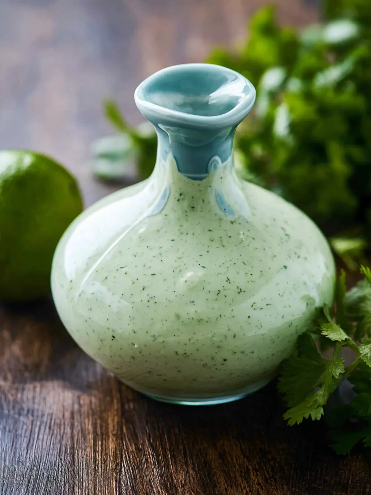 Cafe Rio Copycat Creamy Tomatillo Cilantro Ranch Dressing Video Fourth Image d7zhwg