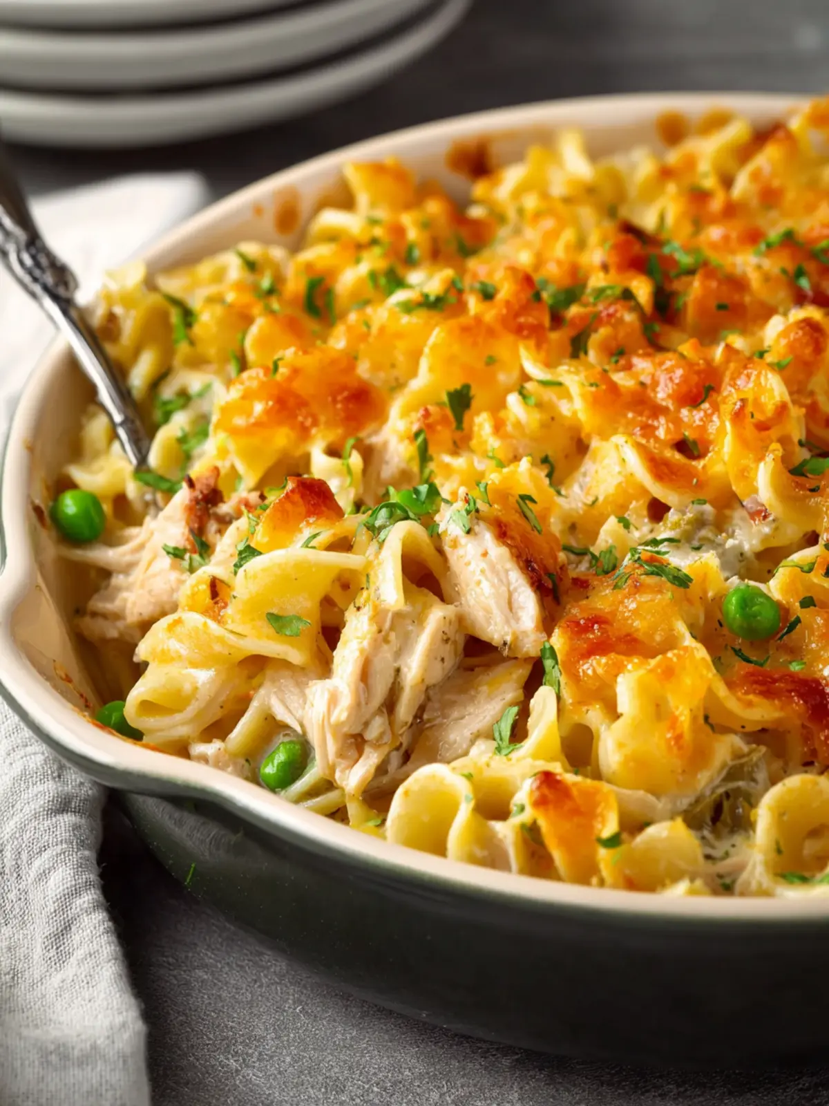 Chicken Noodle Casserole Without Soup Second Image clqa9u