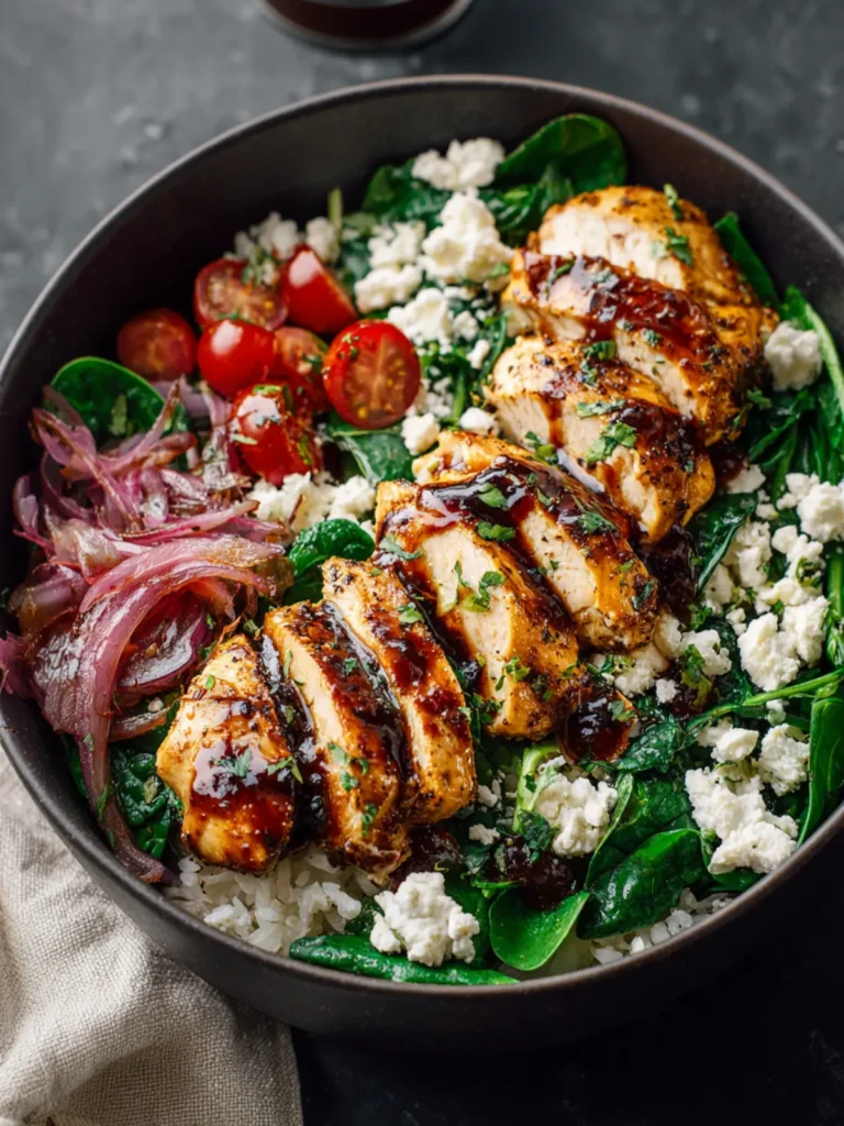 Chicken Spinach Meal Prep Bowls First Image