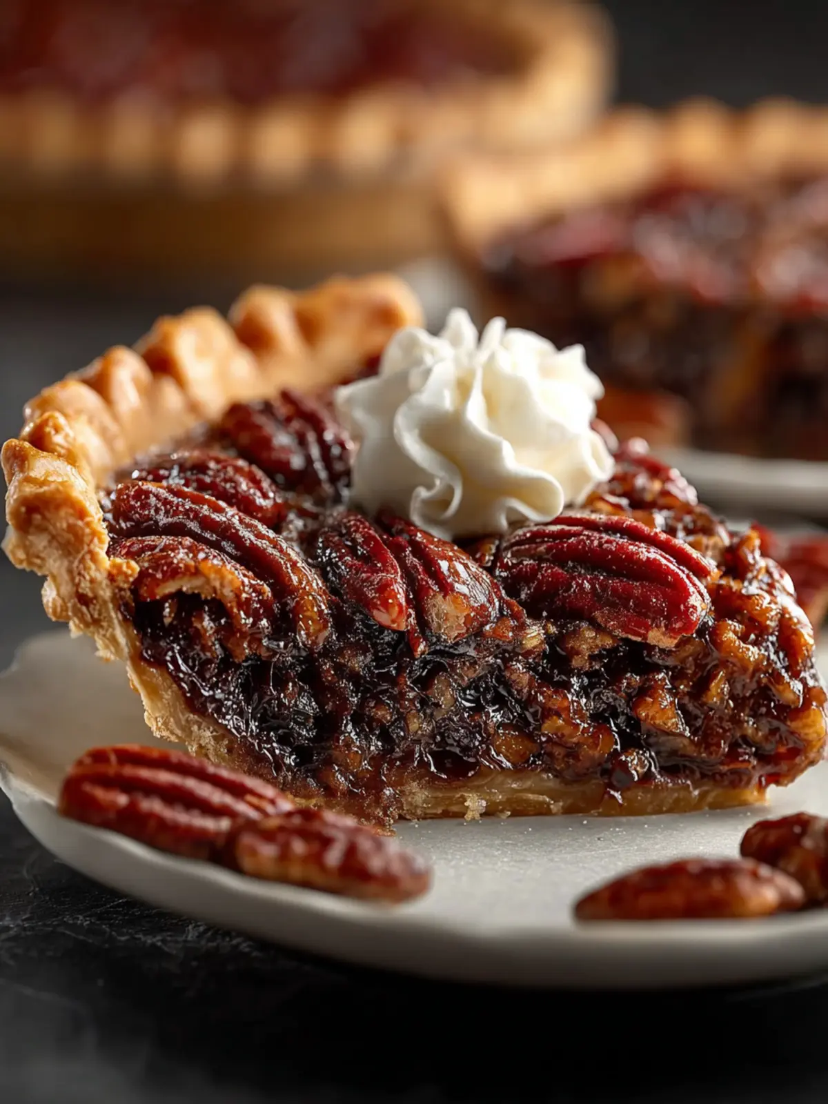 Chocolate Bourbon Pecan Pie Fourth Image ze5pdo