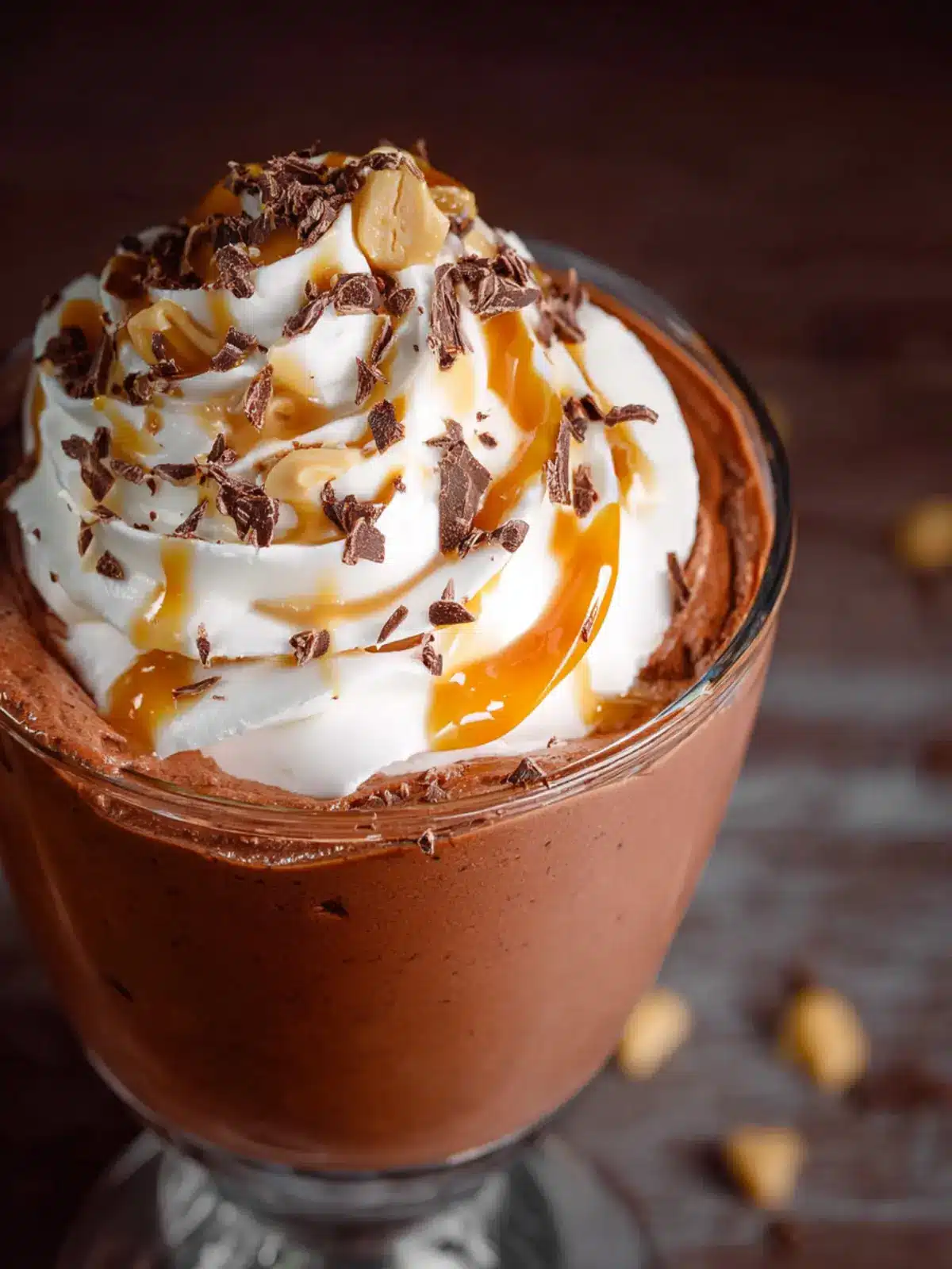 Chocolate Peanut Butter Cottage Cheese Mousse First Image