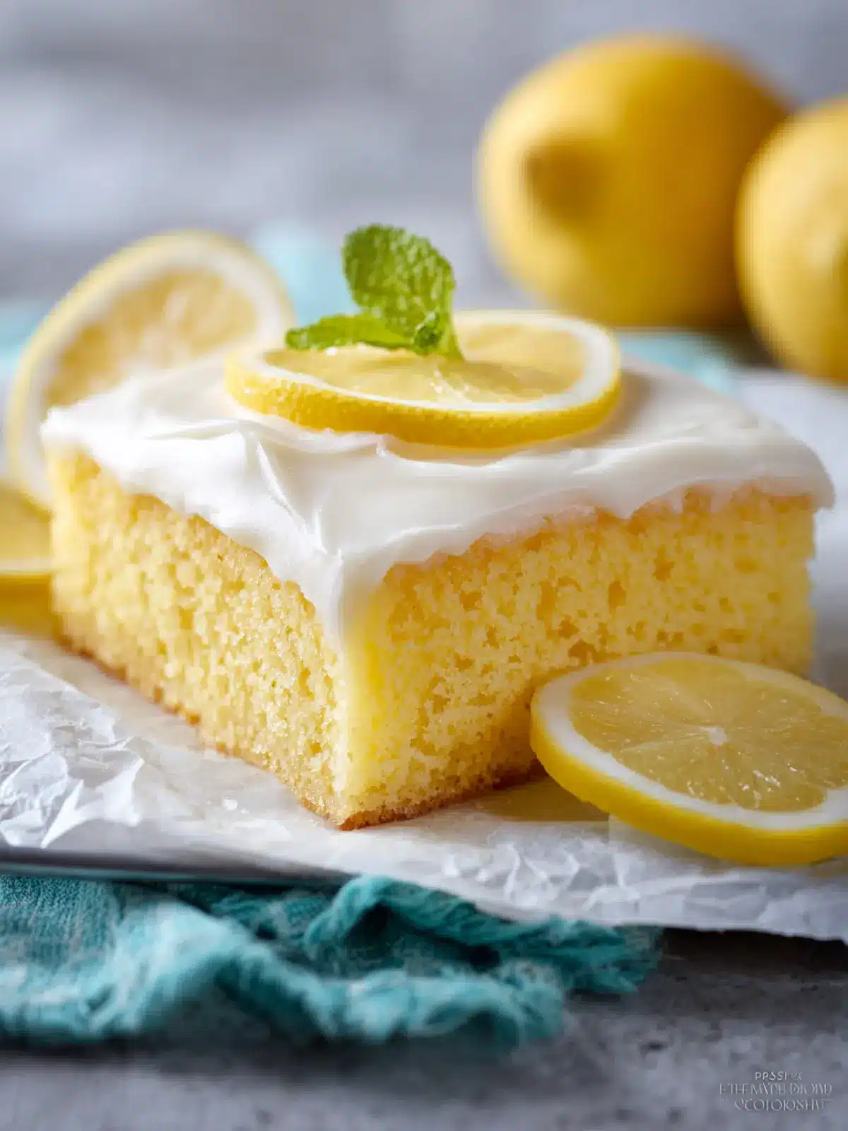 Easy Lemon Sheet Cake Third Image n9douf