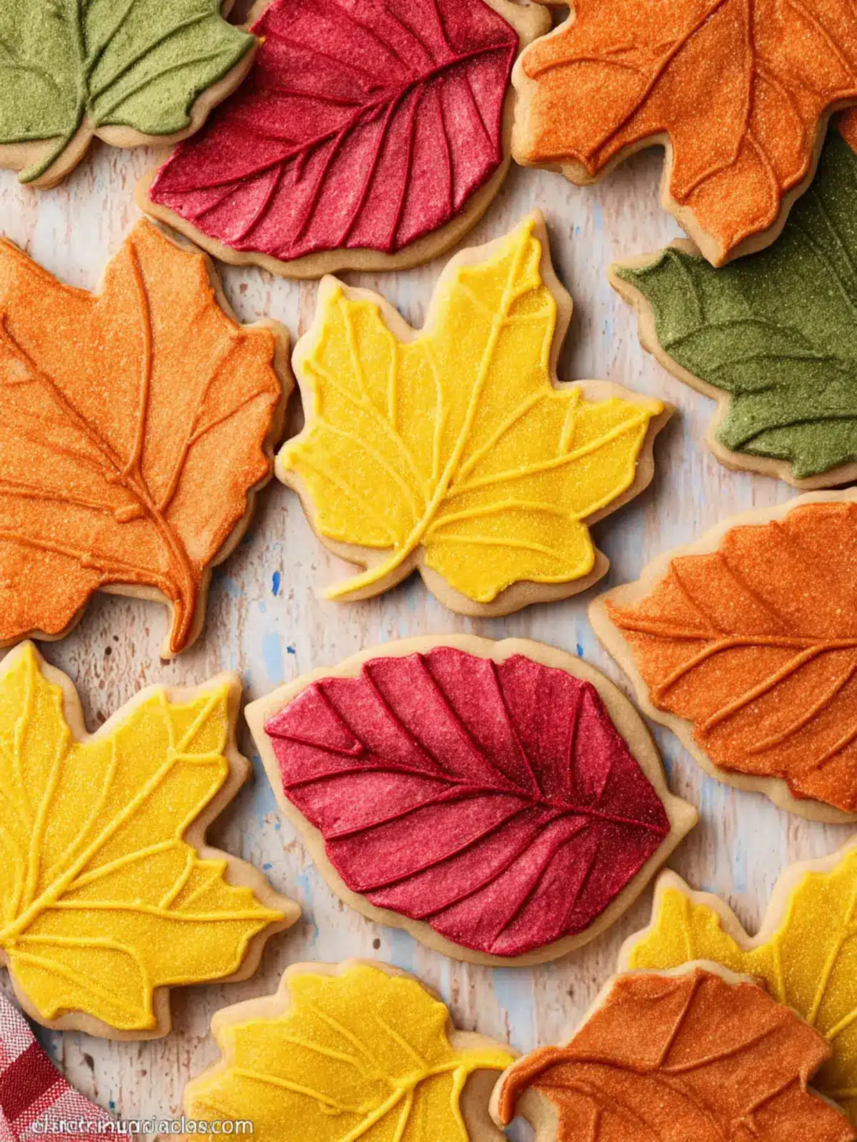 Fall Leaf Sugar Cookies First Image