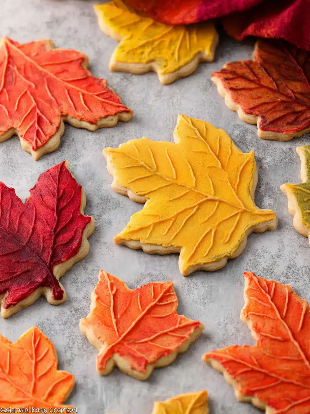Fall Leaf Sugar Cookies Third Image t41iem