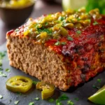 Healthy Mexican Turkey-Oatmeal Meatloaf (Gluten-free) First Image