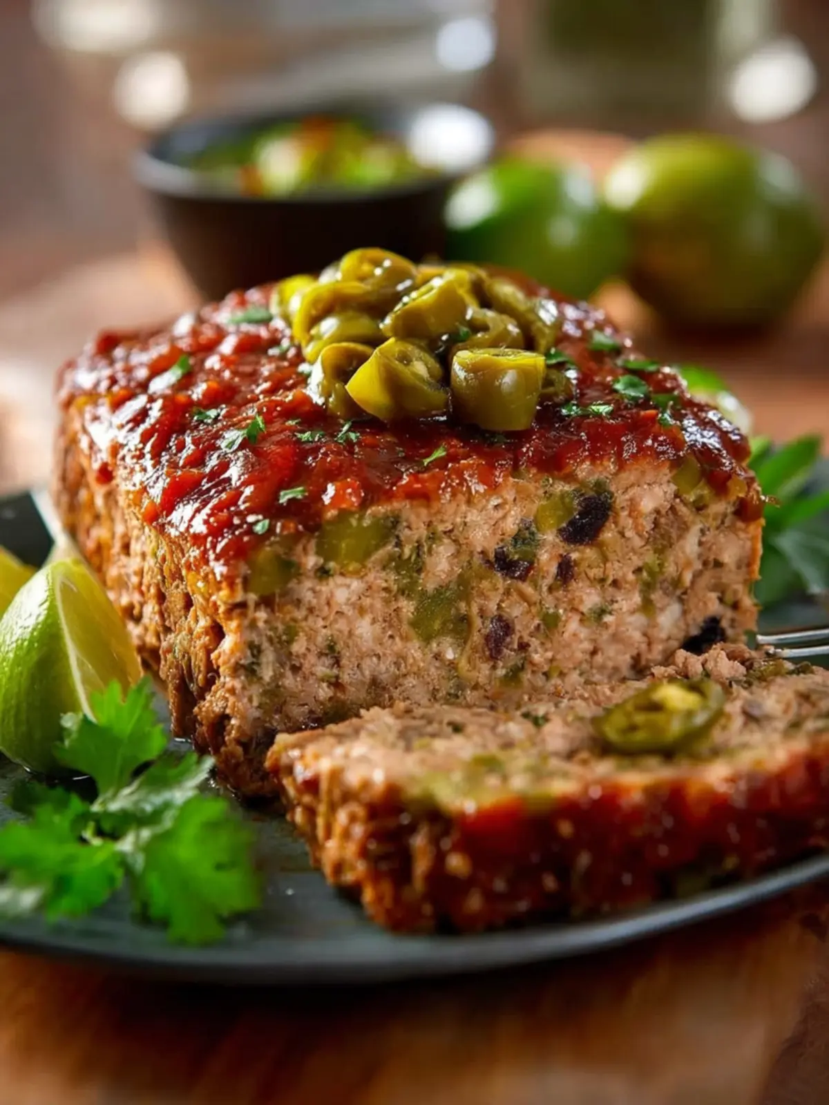 Healthy Mexican Turkey Oatmeal Meatloaf Gluten