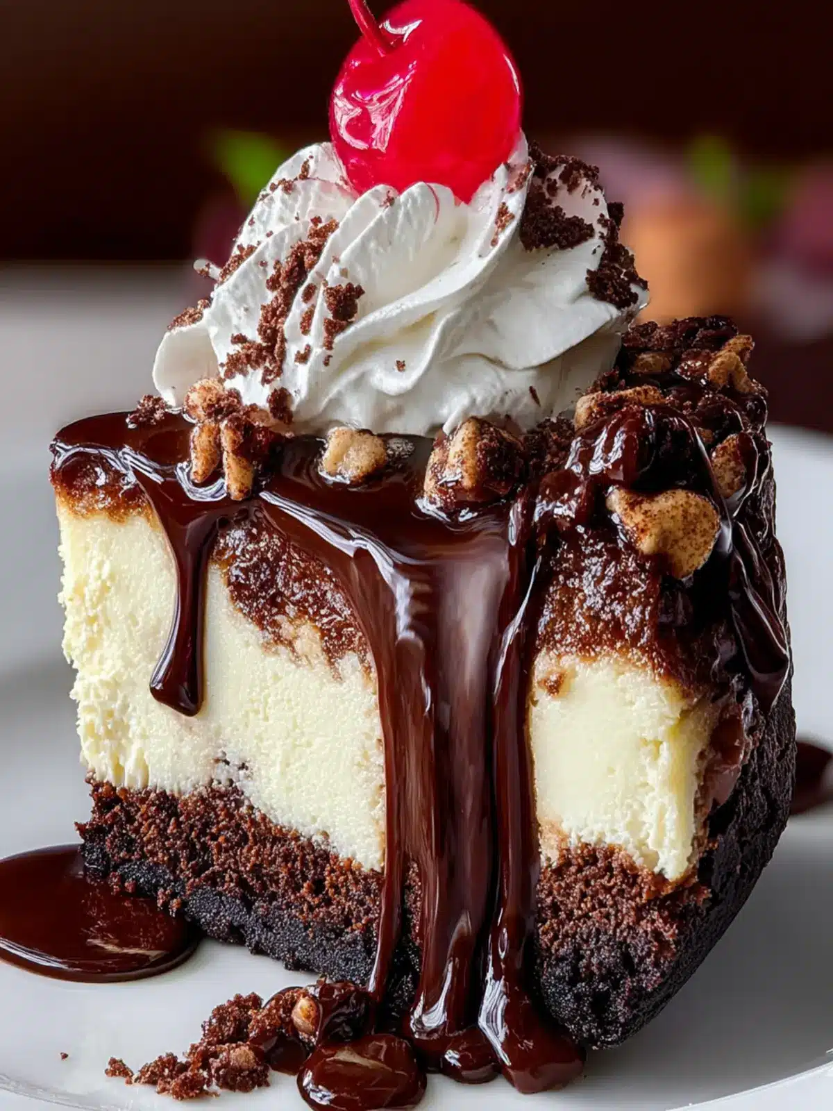 Heavenly Hot Fudge Sundae Brownie Cheesecake Second Image p2d82d