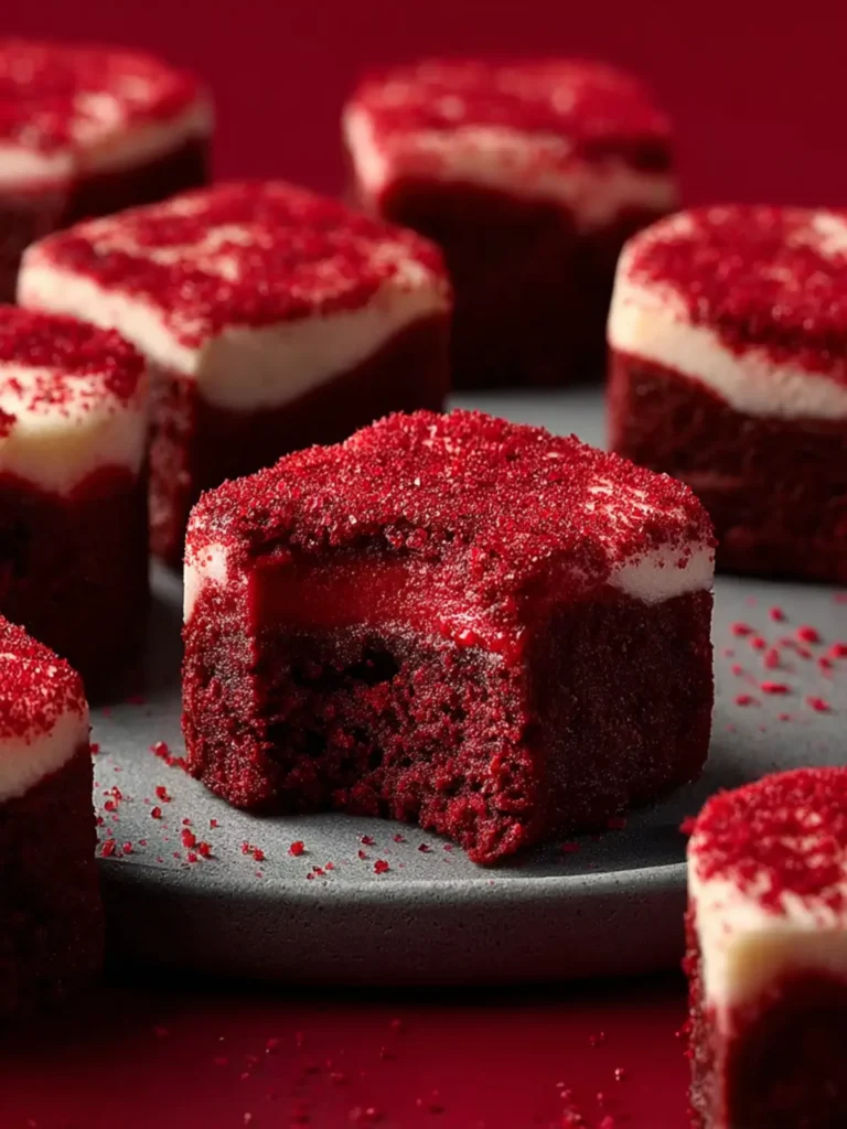 Homemade Red Velvet Brownie Bites First Image