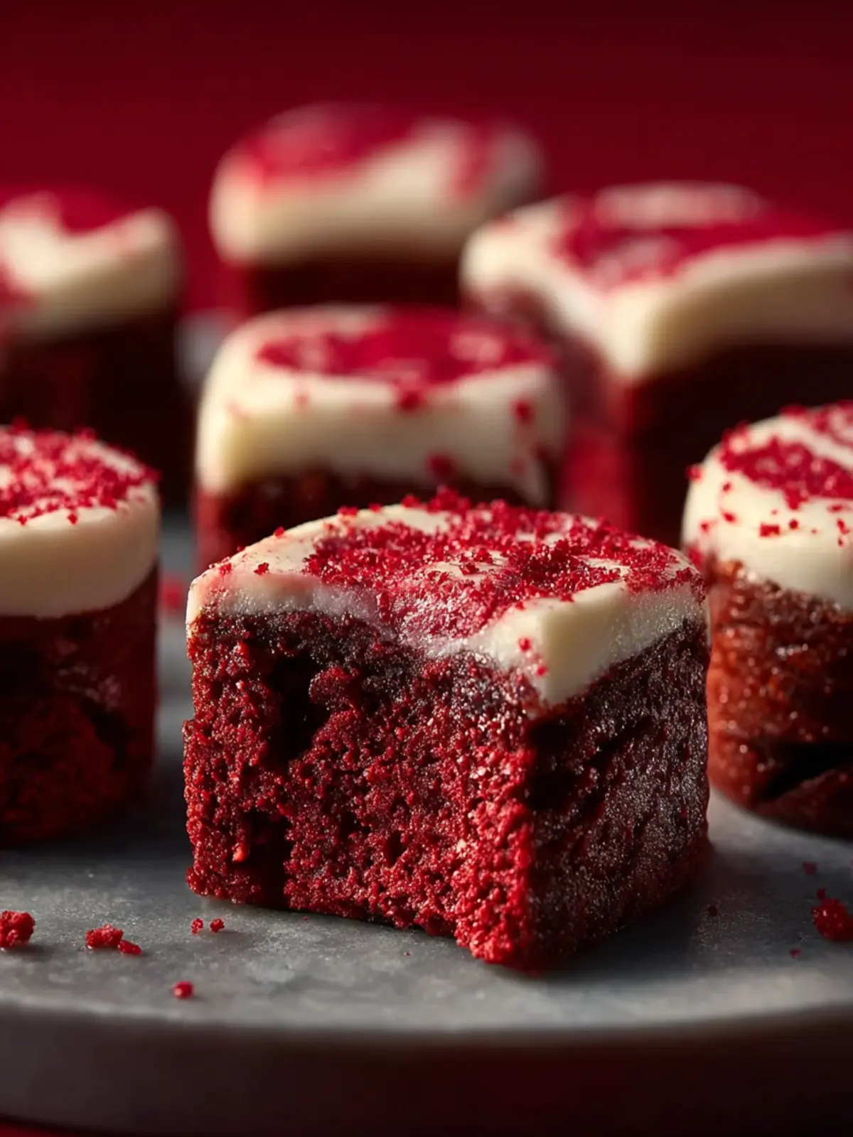 Homemade Red Velvet Brownie Bites Fourth Image is0cfm