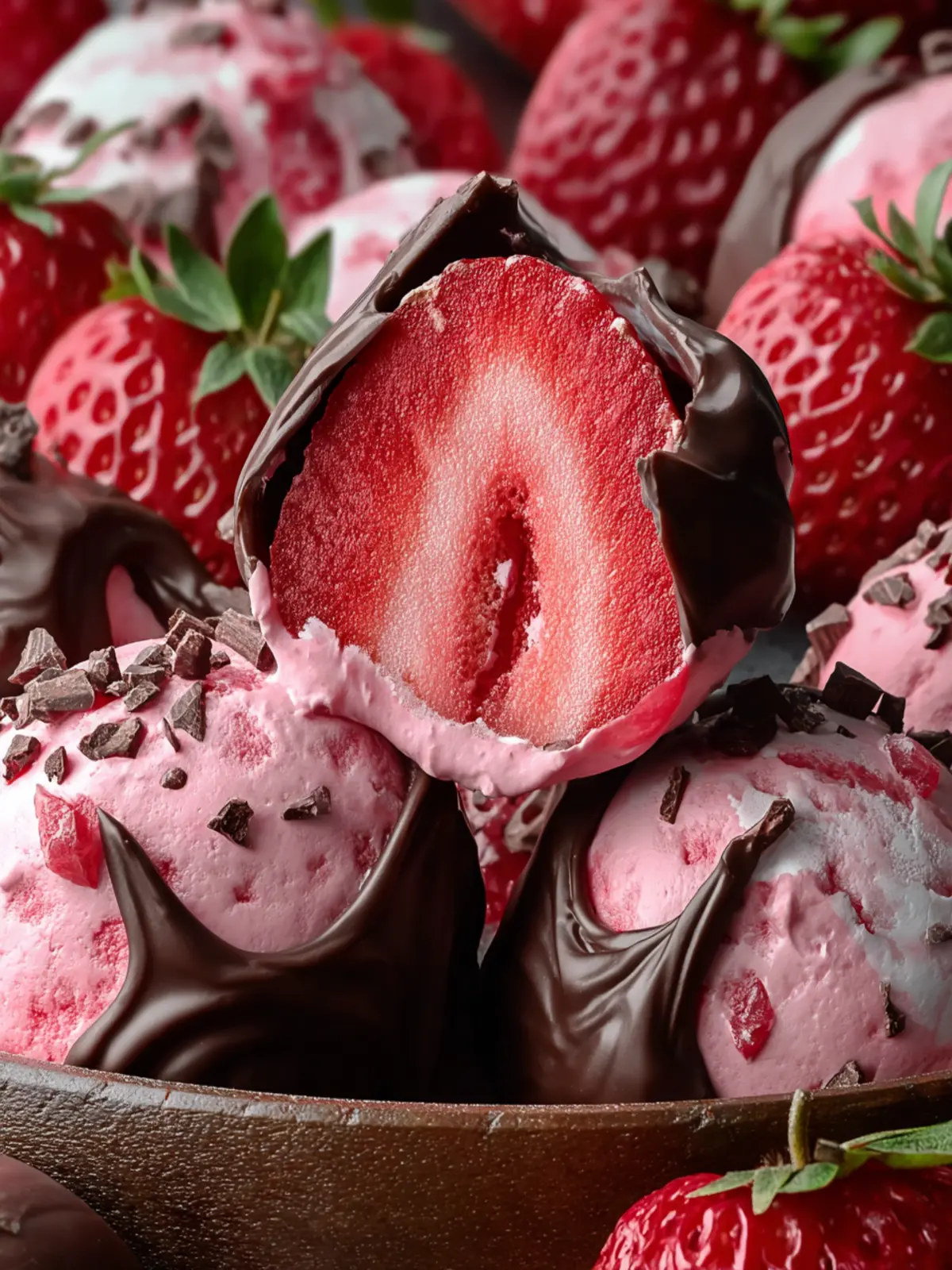 Indulge in Chocolate Strawberry Frozen Yogurt Bites: Irresistibly Creamy Treats 7 Indulge in Chocolate Strawberry Frozen Yogurt Bites Third Image fret5z