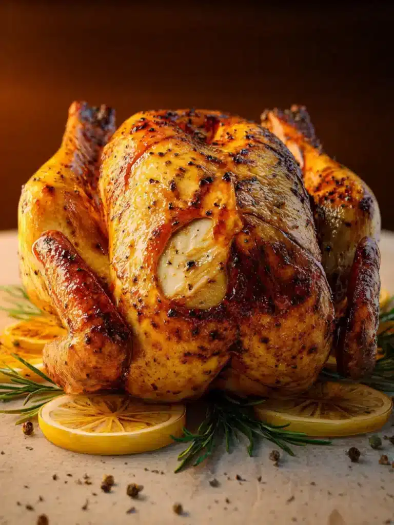 Juicy and Crispy Beer Can Chicken Recipe First Image