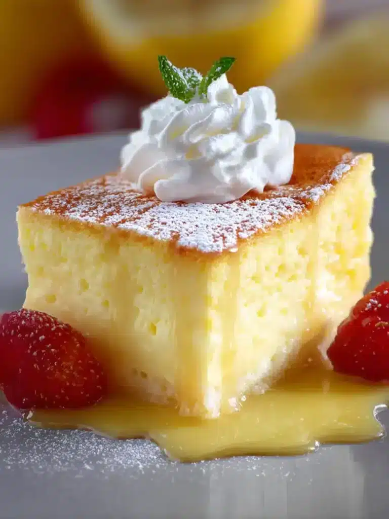 Lemon Custard Cake First Image