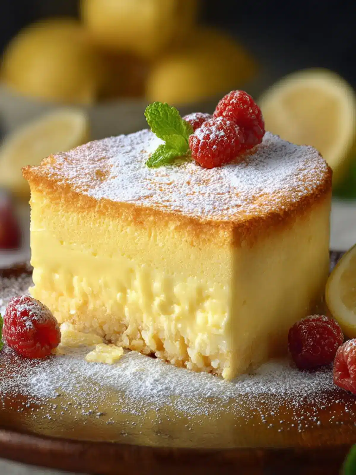 Lemon Custard Cake Fourth Image whgpds