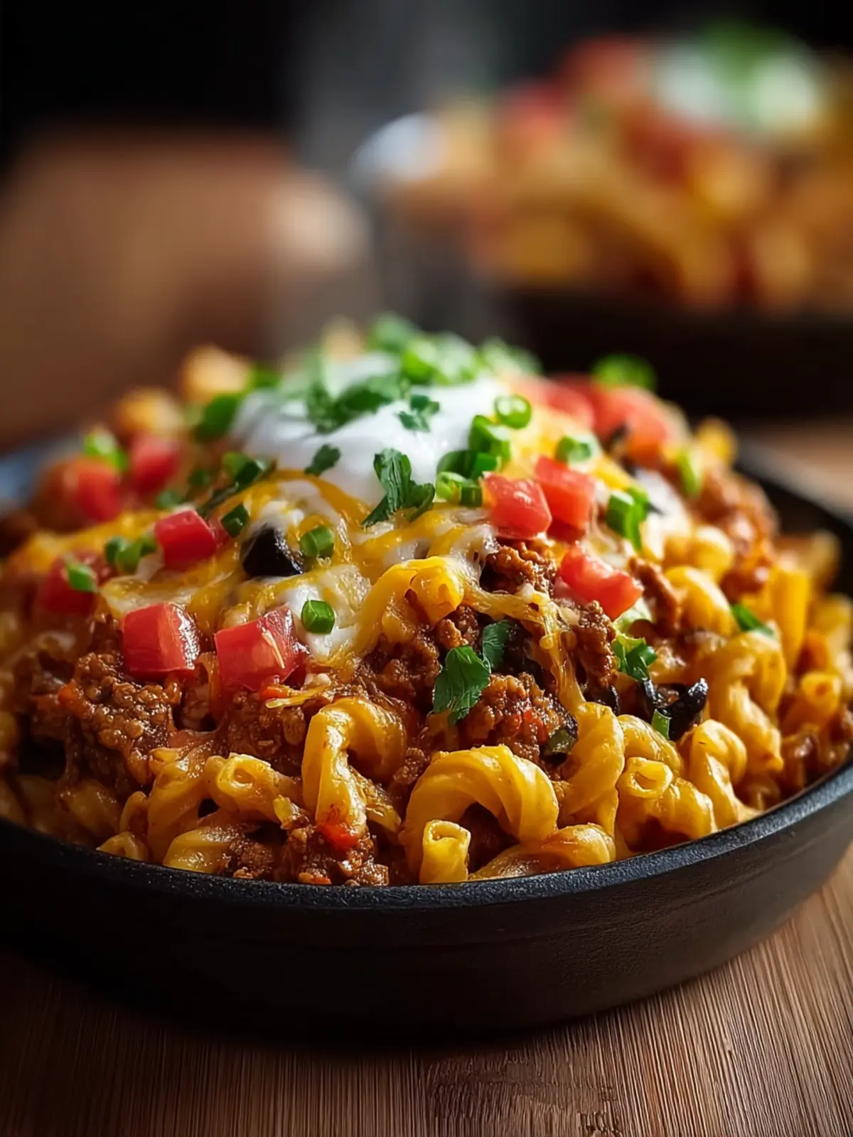 Loaded Taco Pasta Bake Fourth Image h3iubg