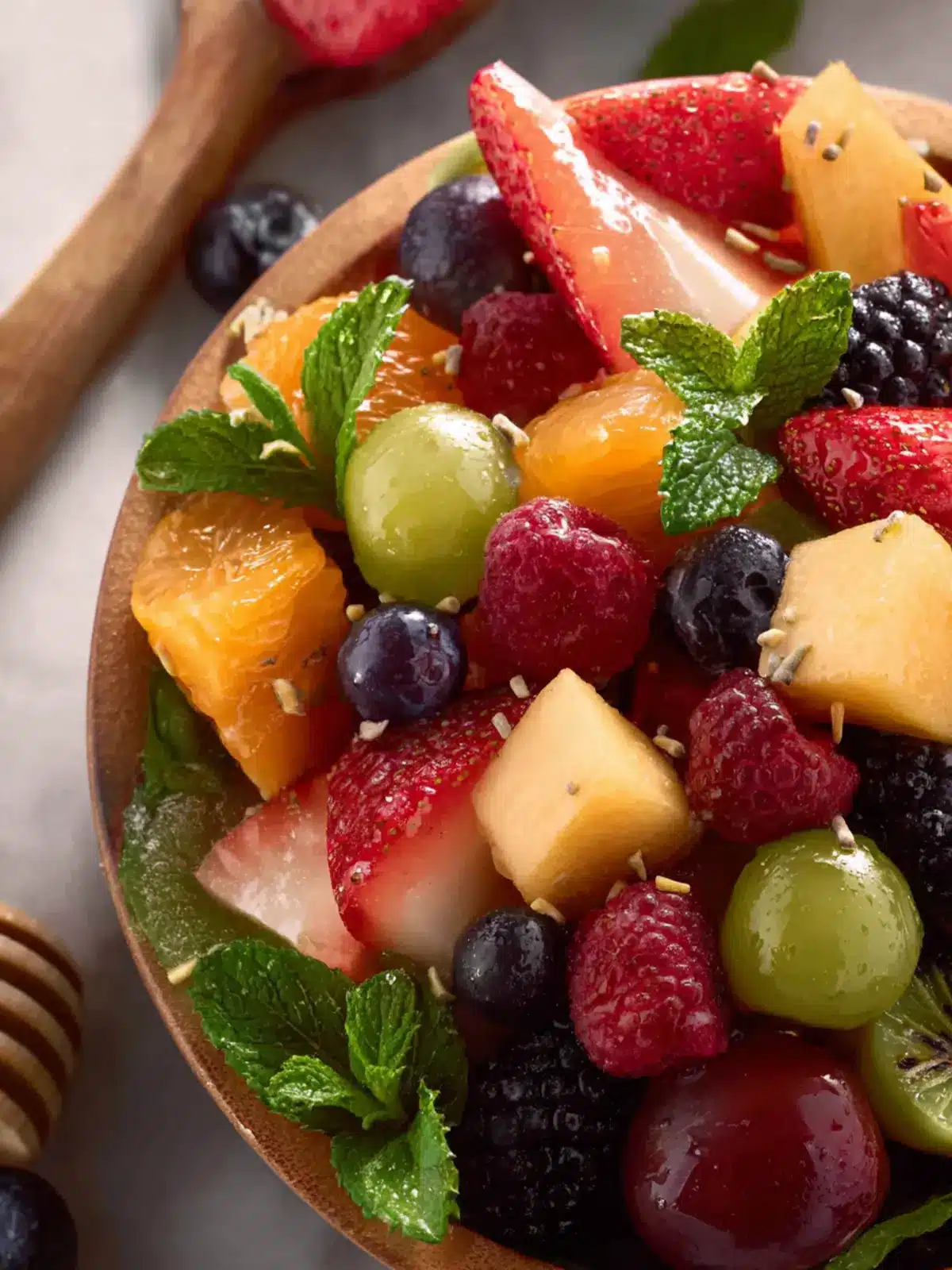 Maple Ginger Fruit Salad First Image