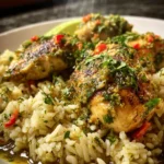 Salsa Verde Chicken & Rice Skillet First Image