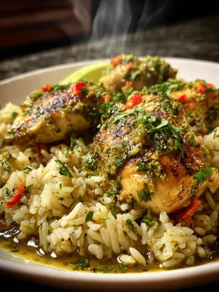 Salsa Verde Chicken & Rice Skillet First Image