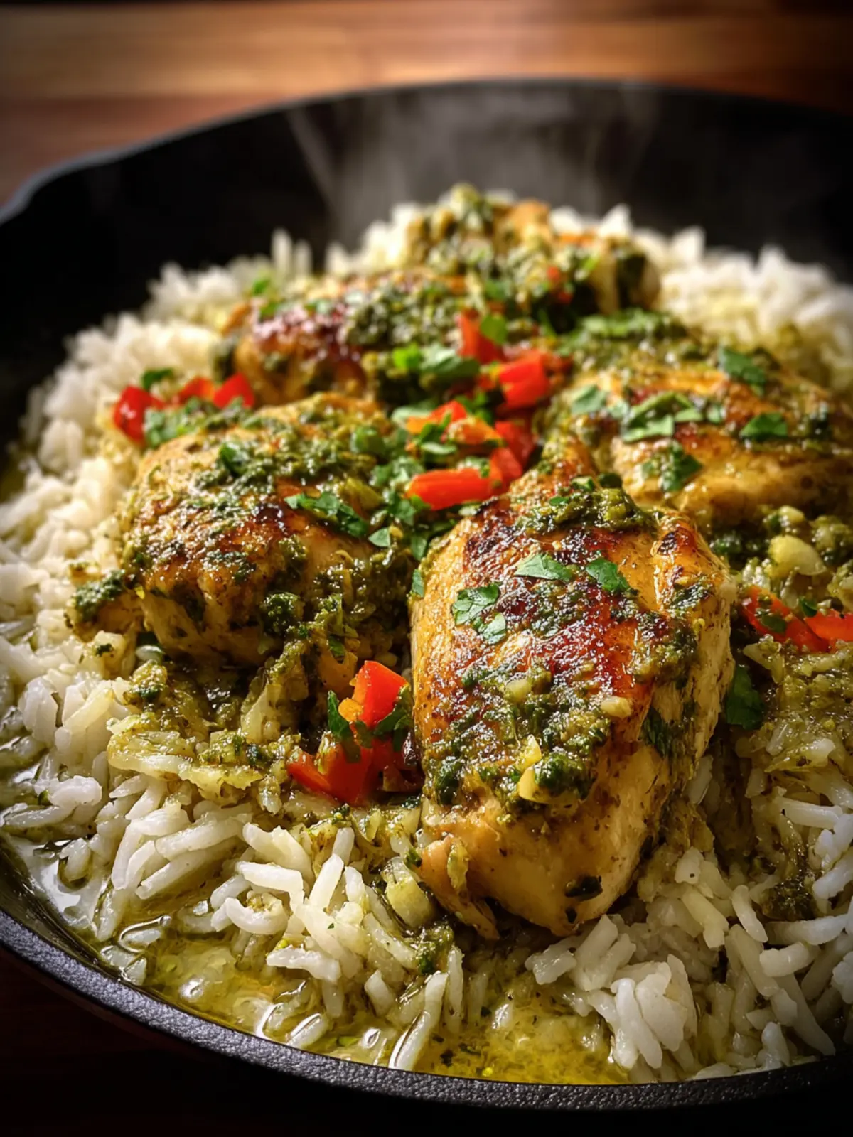 Salsa Verde Chicken Rice Skillet Fourth Image pupqlf