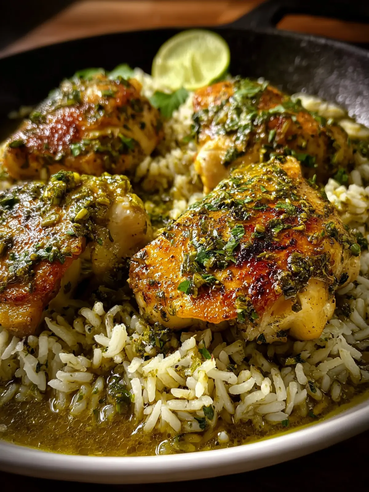 Salsa Verde Chicken Rice Skillet Second Image ci3ipb