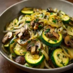 Sautéed Zucchini, Mushrooms and Onions First Image