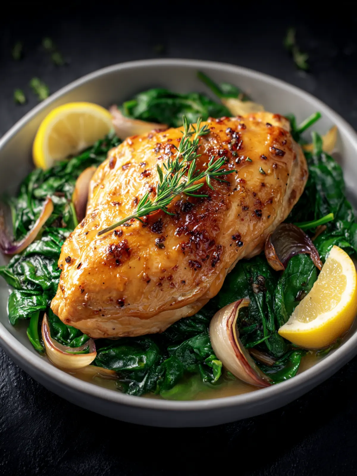Spring Chicken Spinach Recipe Third Image lvzqhy