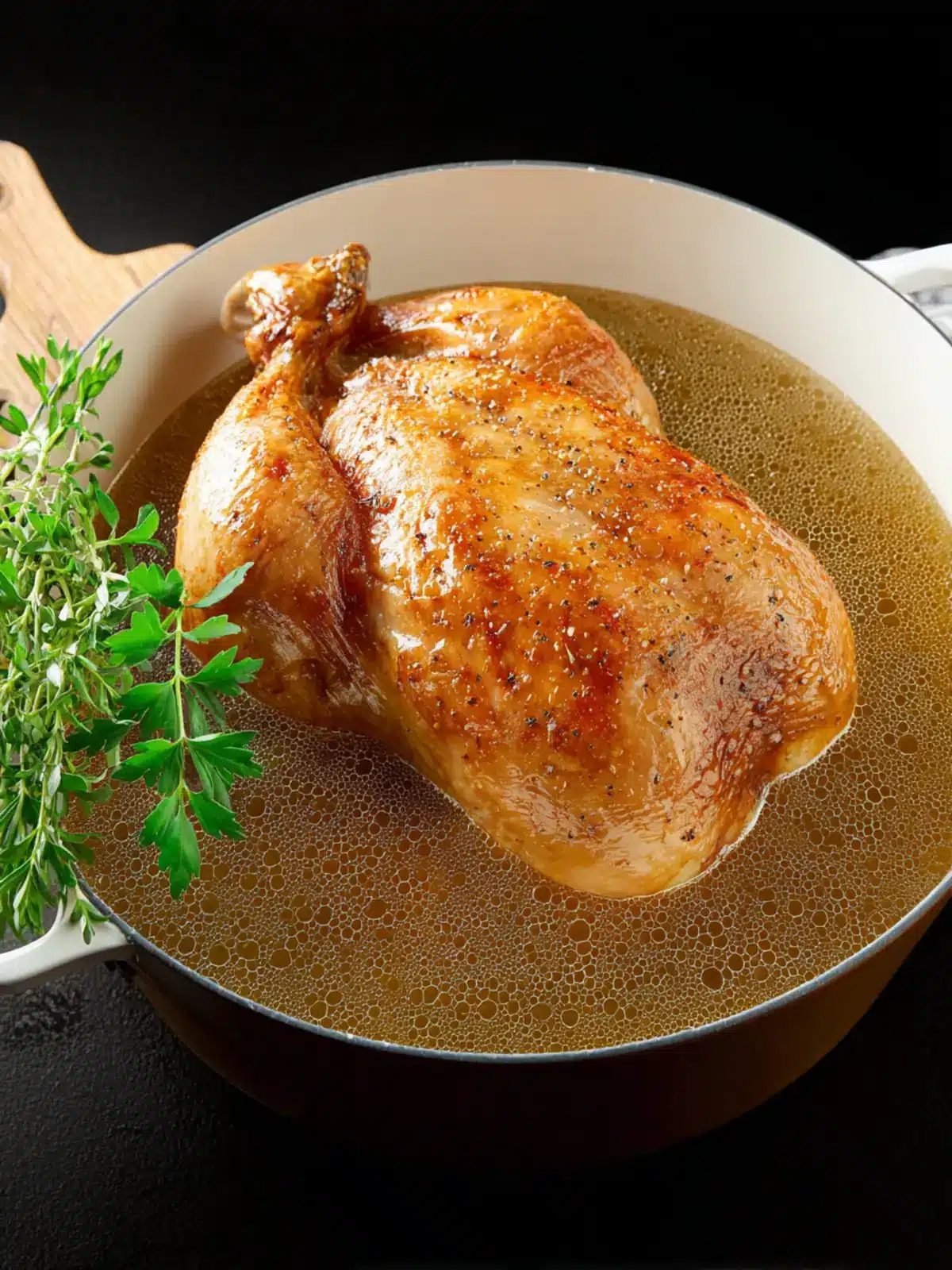 Whole Chicken Bone Broth Third Image unsbvg