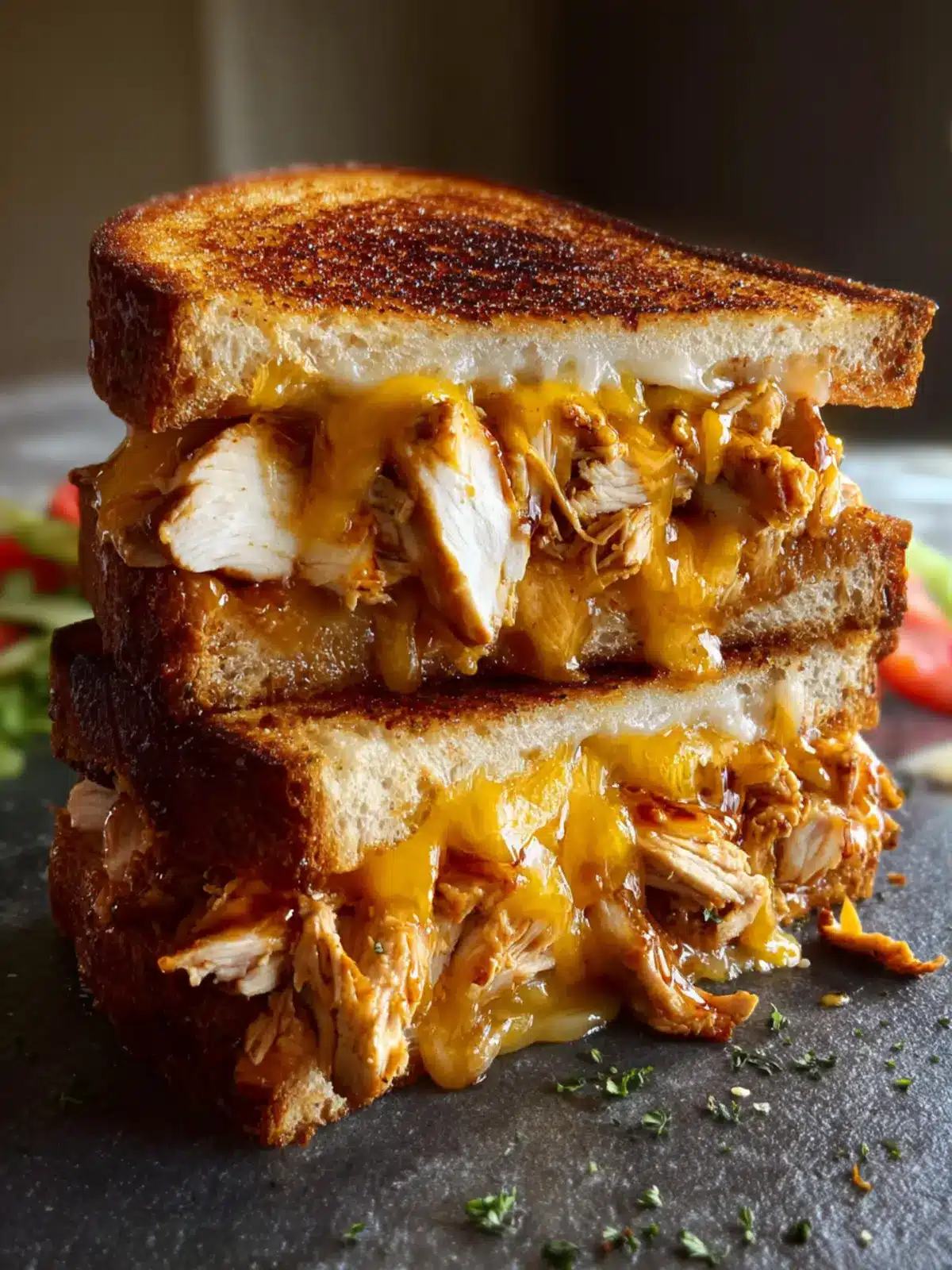 bbq chicken grilled cheese Third Image b6eeb6