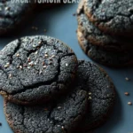 chewy black sesame cookies First Image