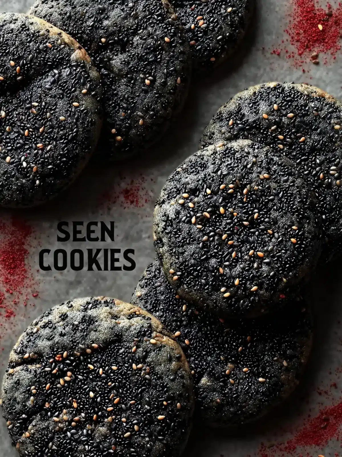 chewy black sesame cookies Second Image cmwgft