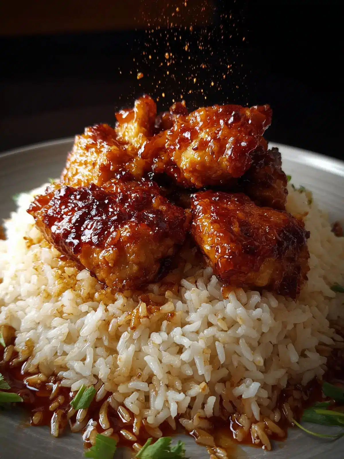 honey bbq chicken rice First Image