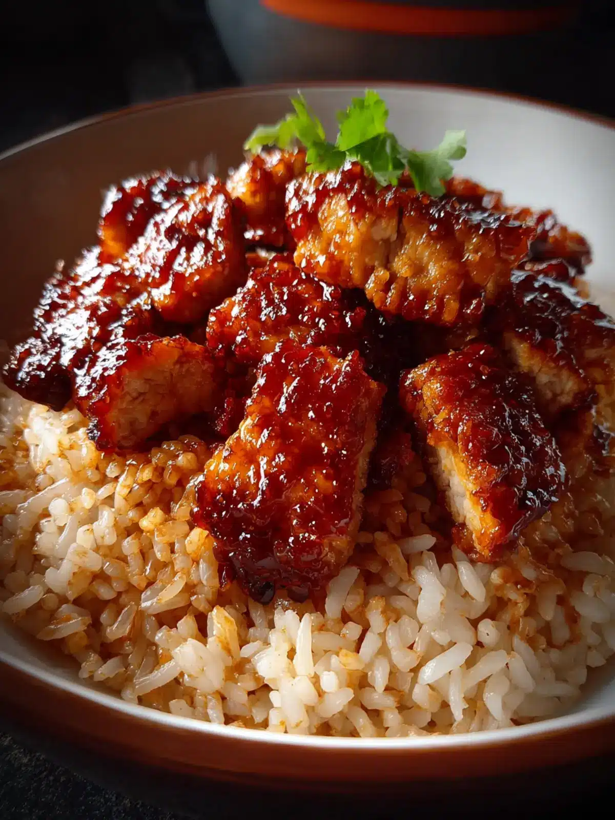 honey bbq chicken rice Second Image dmg4qw
