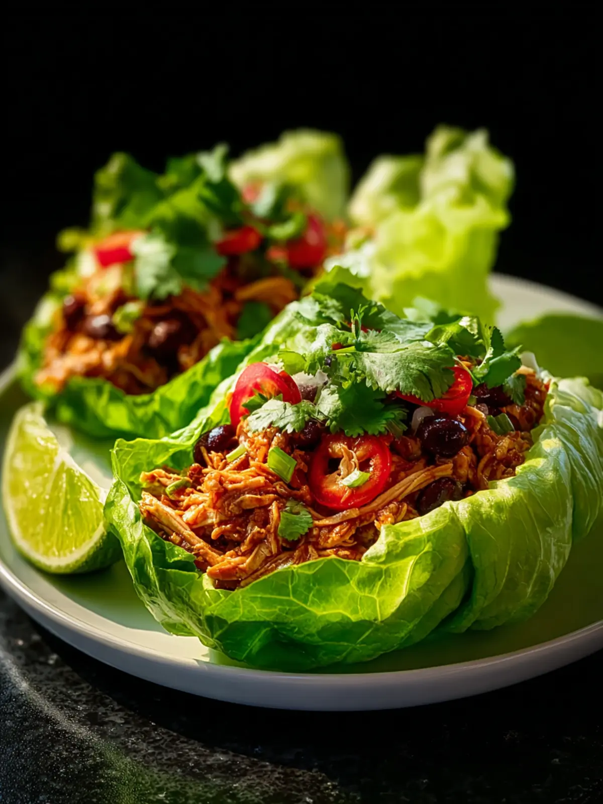 Chicken Chili Taco Lettuce Wraps First Image